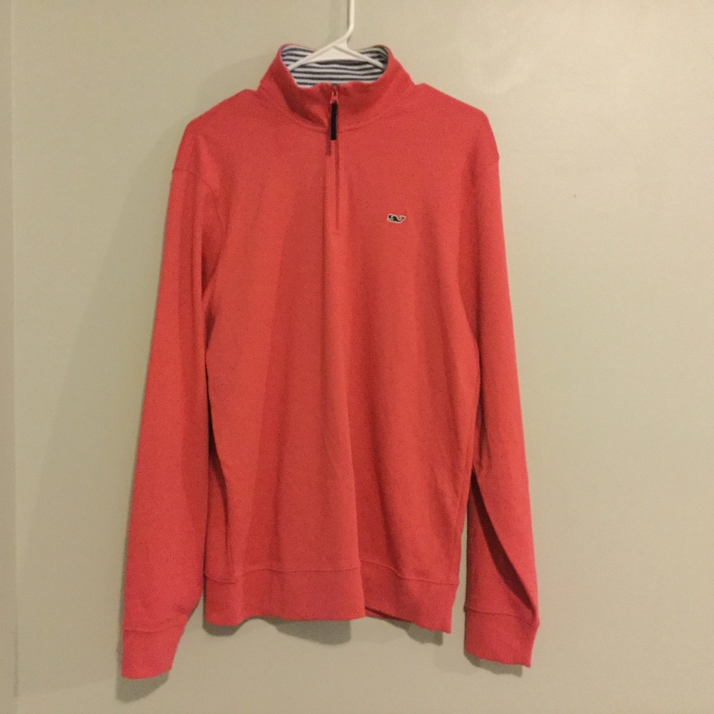 Men’s Vineyards vine coral red sweater NEW size M